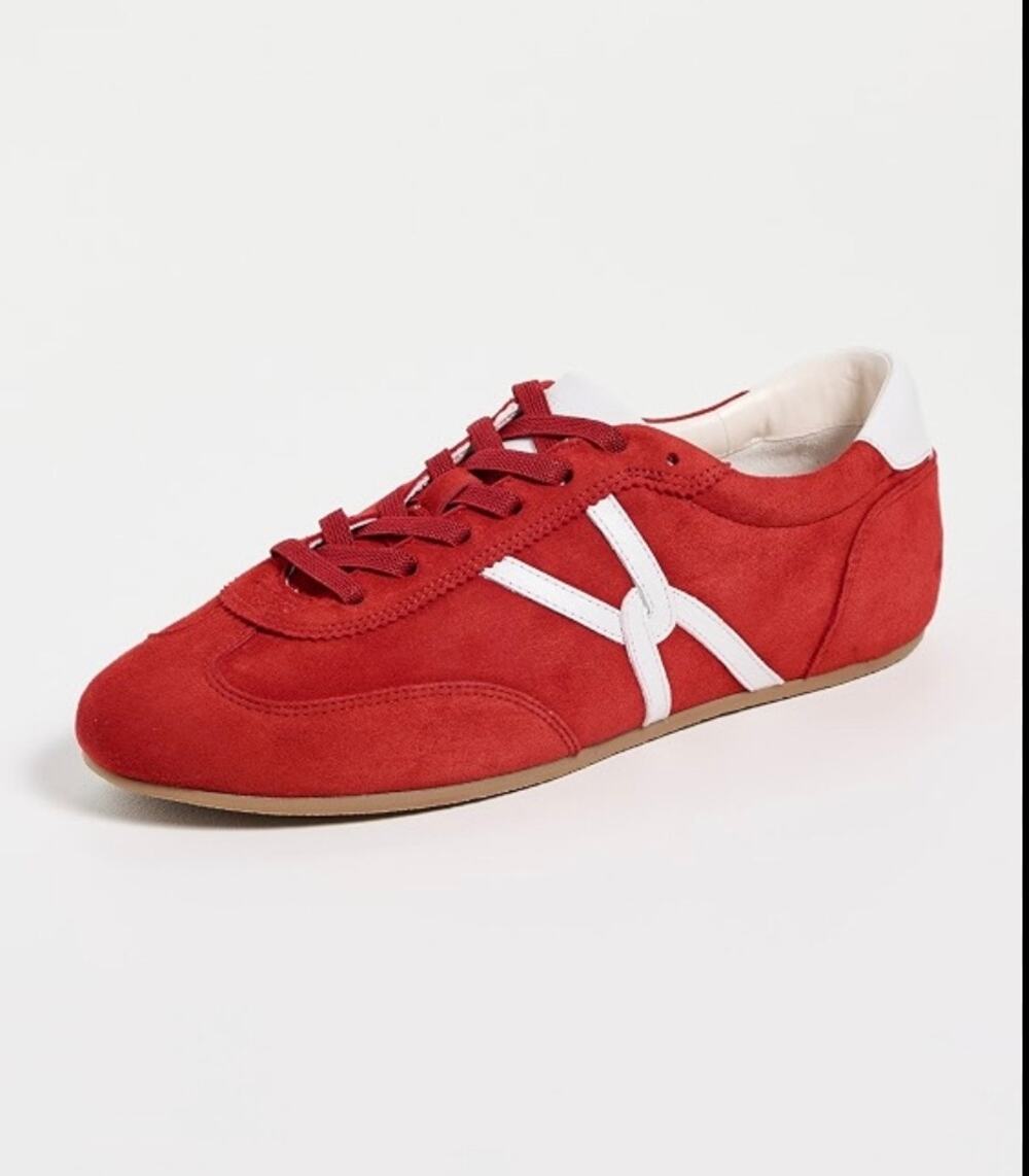 Veronica Beard Red Riviera Sneakers Size 9